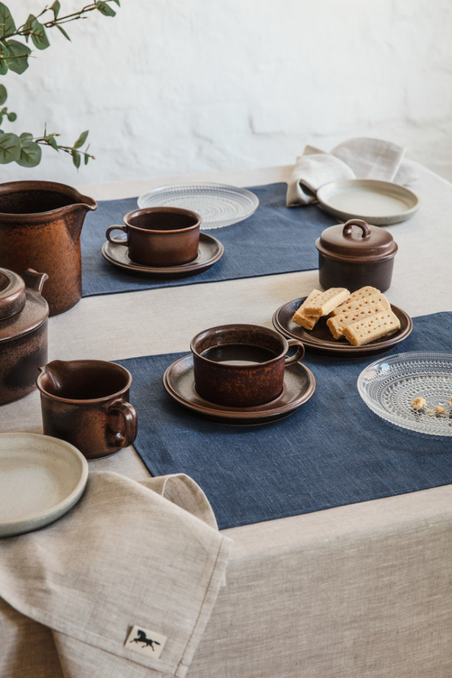 Linne, servett, natur, 45x45cm (2-pack) 2