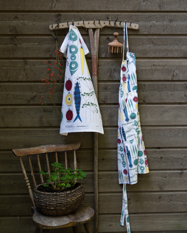 Picknick, förkläde, multi