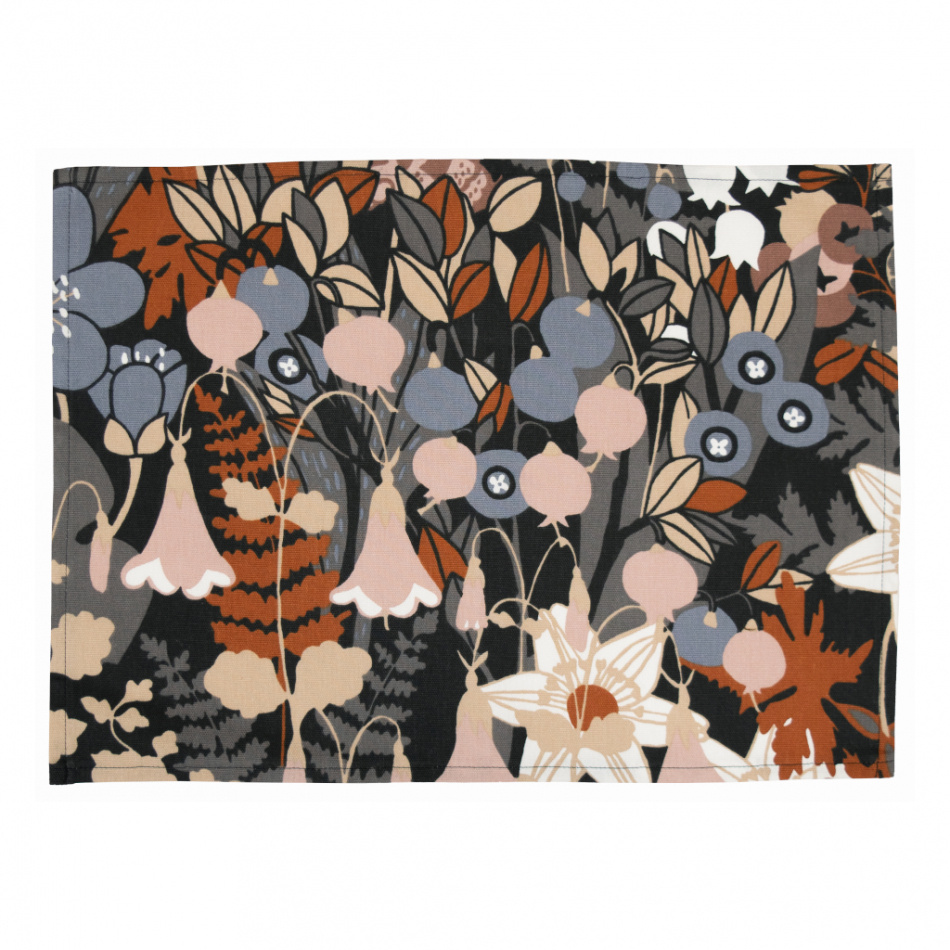 Skogen, bordstablett, blå brun, 45x34cm 2-pack