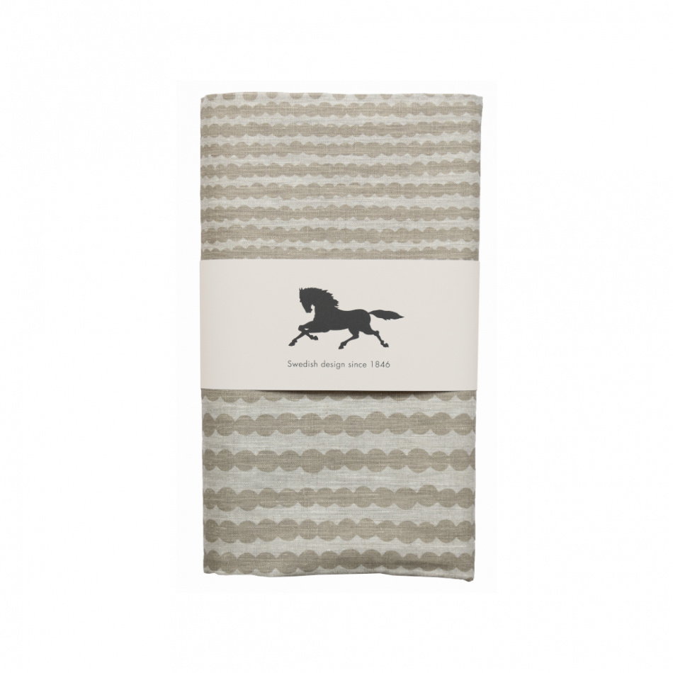 Pricktyg, duk, natur/taupe, 145x250cm