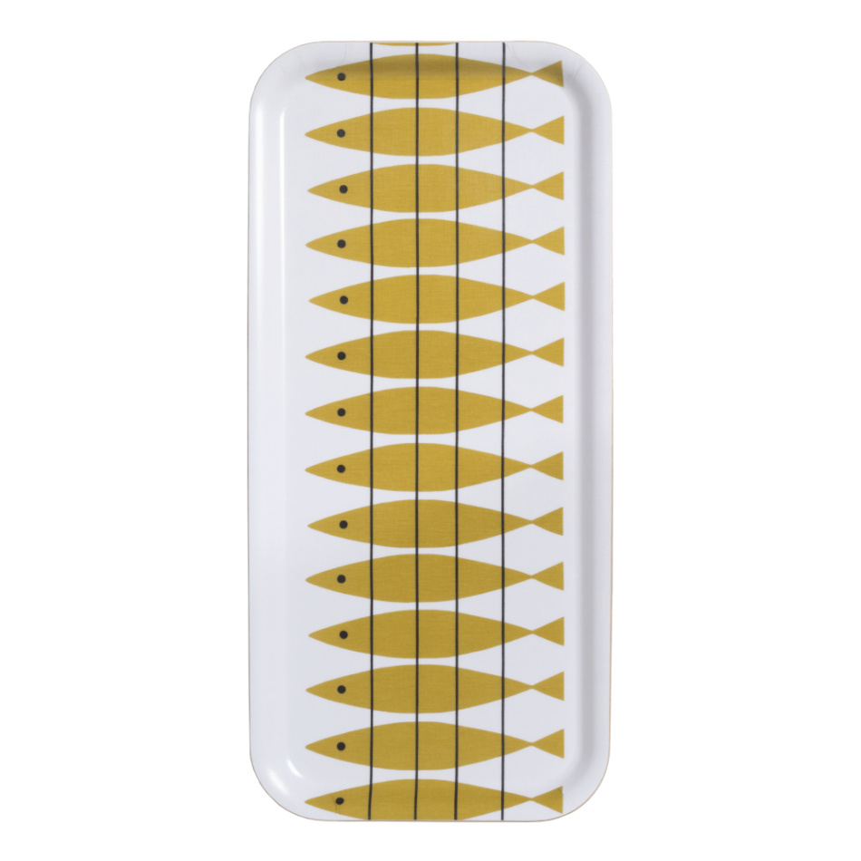 Sill, bricka, ockra, 32x15cm