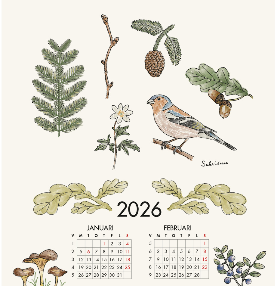 Skogsvandring, kalender 2026