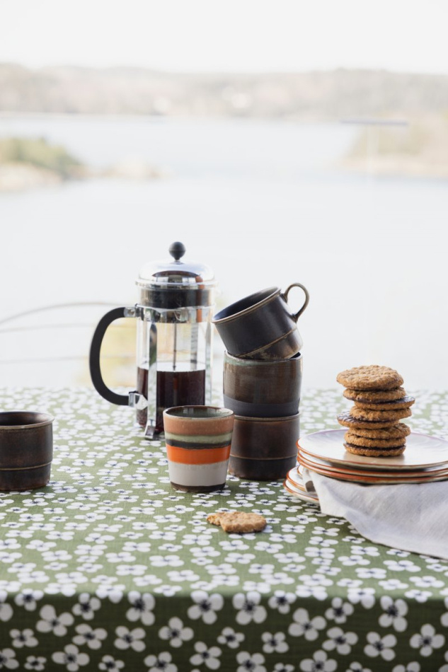 Belle Amie, vaxduk, mörkgrön, 145x220cm