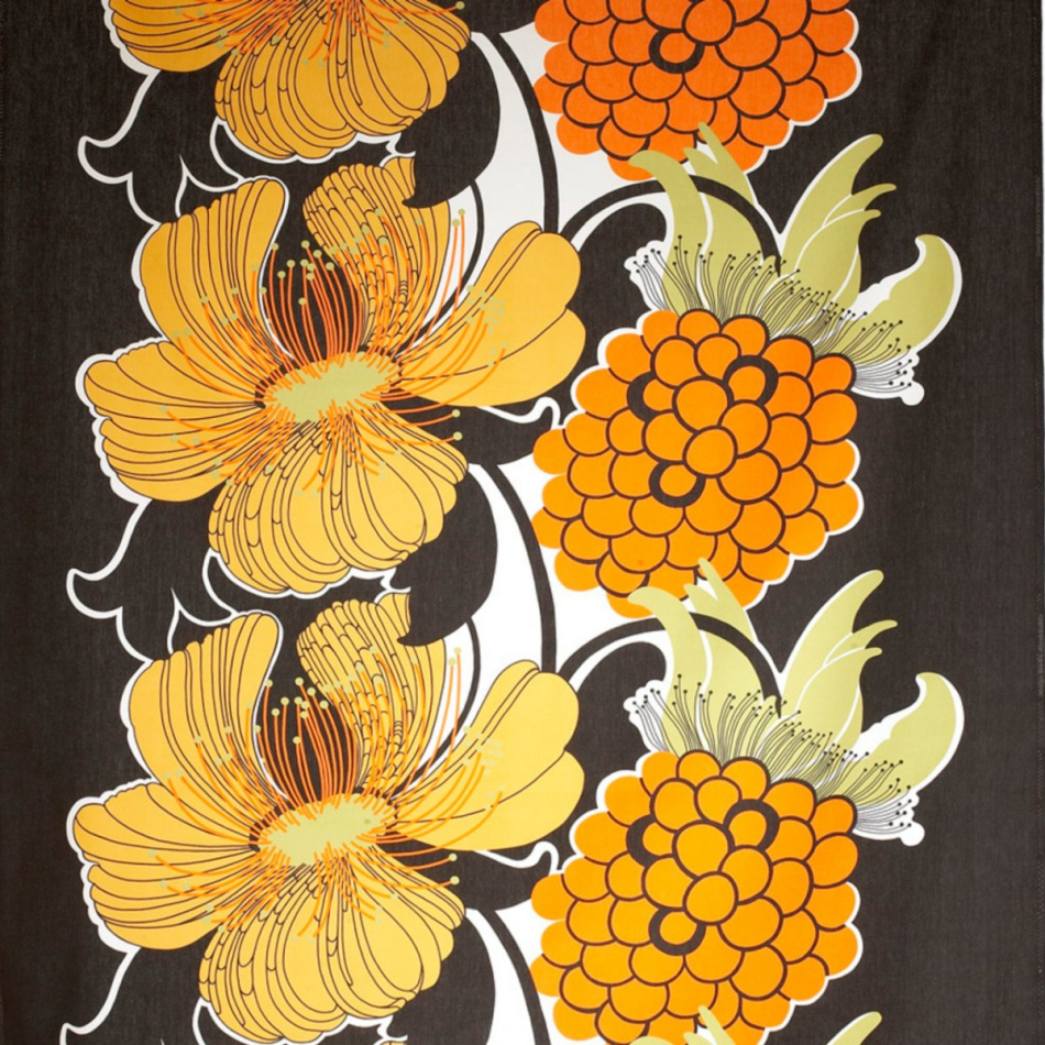 Björnlunda, vaxduk, 145x220cm, brun