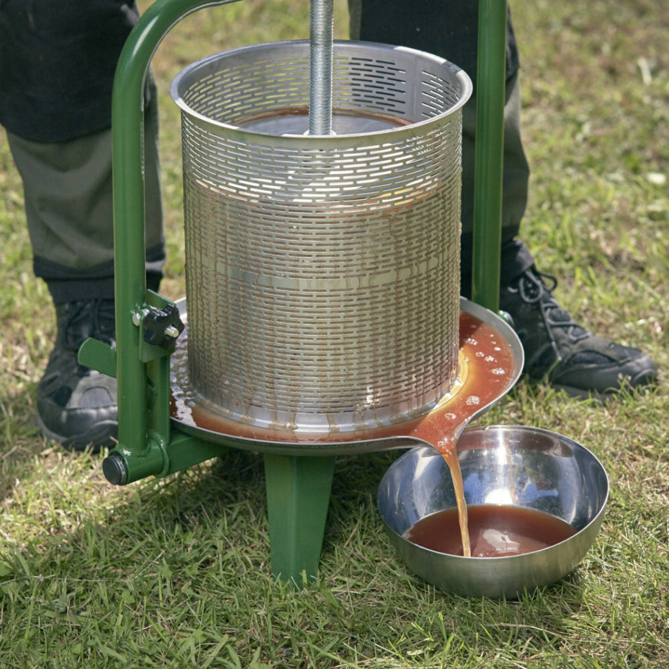 Paket: Fruktkross Manuell 9L + Stödben + Frukpress Orignal 12L 6