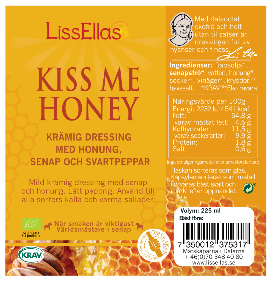 Kiss Me Honey dressing 225 ml