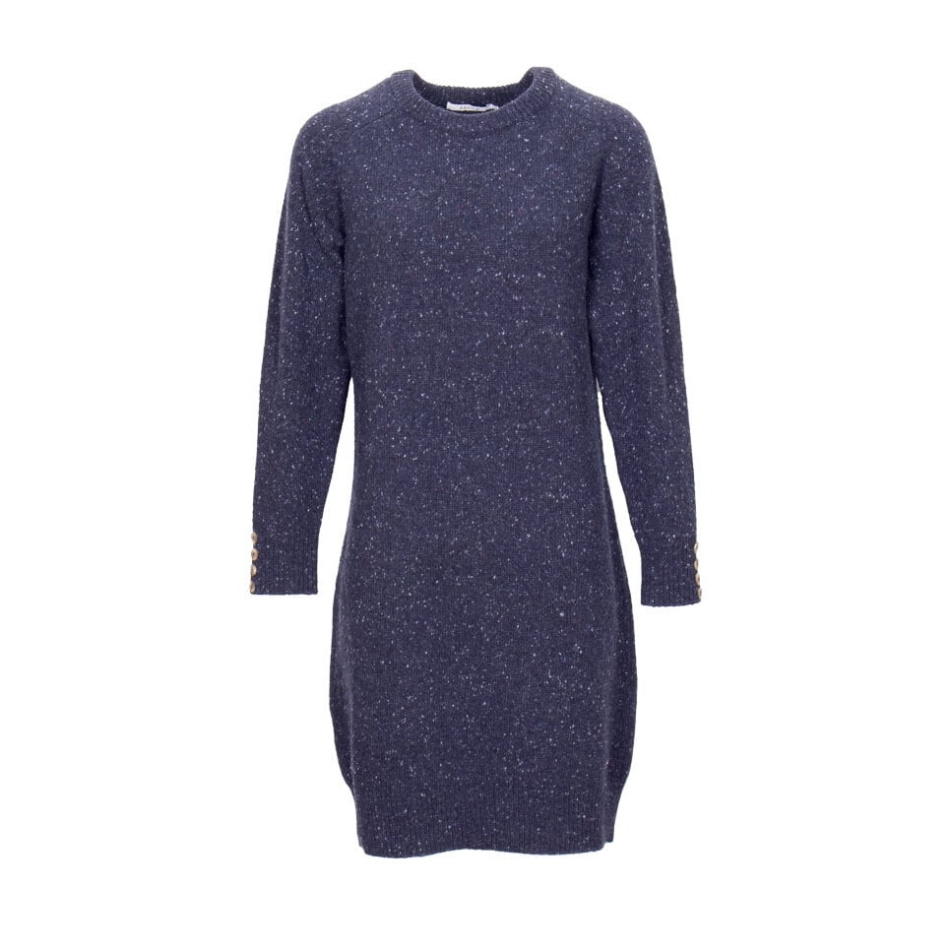 Stickad klänning Tweedlook Navy