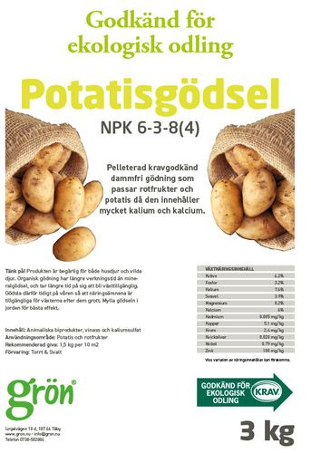 Potatisgödsel ekologisk 3 kg