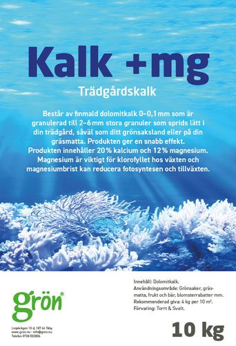 Trädgårdskalk med Mg 10 kg