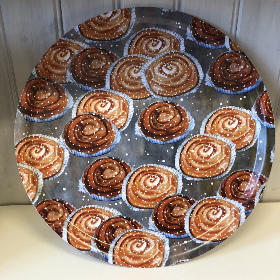 Bricka, Kanelbulle 38 cm Ø 2