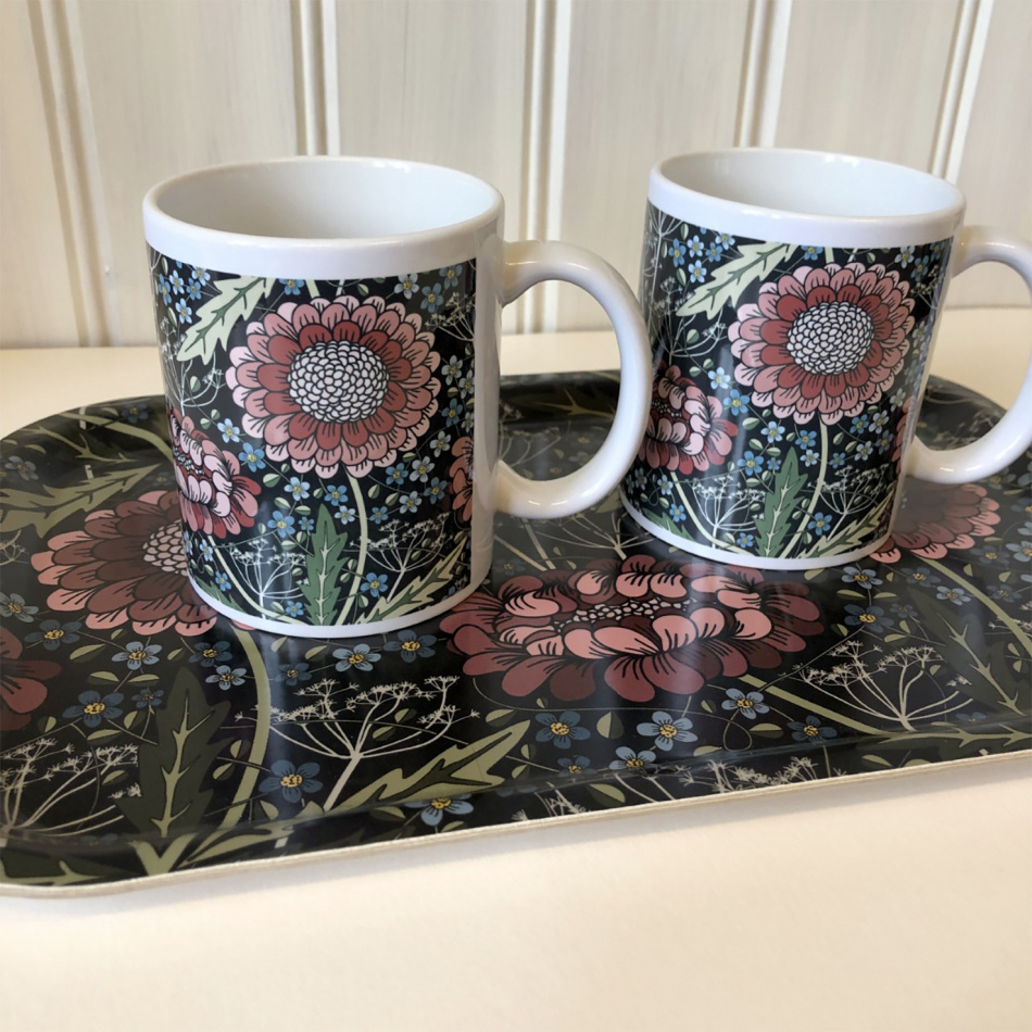 Bricka, Flowery Garden 33x21 cm 2