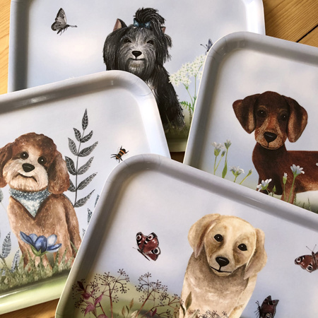 Bricka, Labrador ljus 20x27 cm