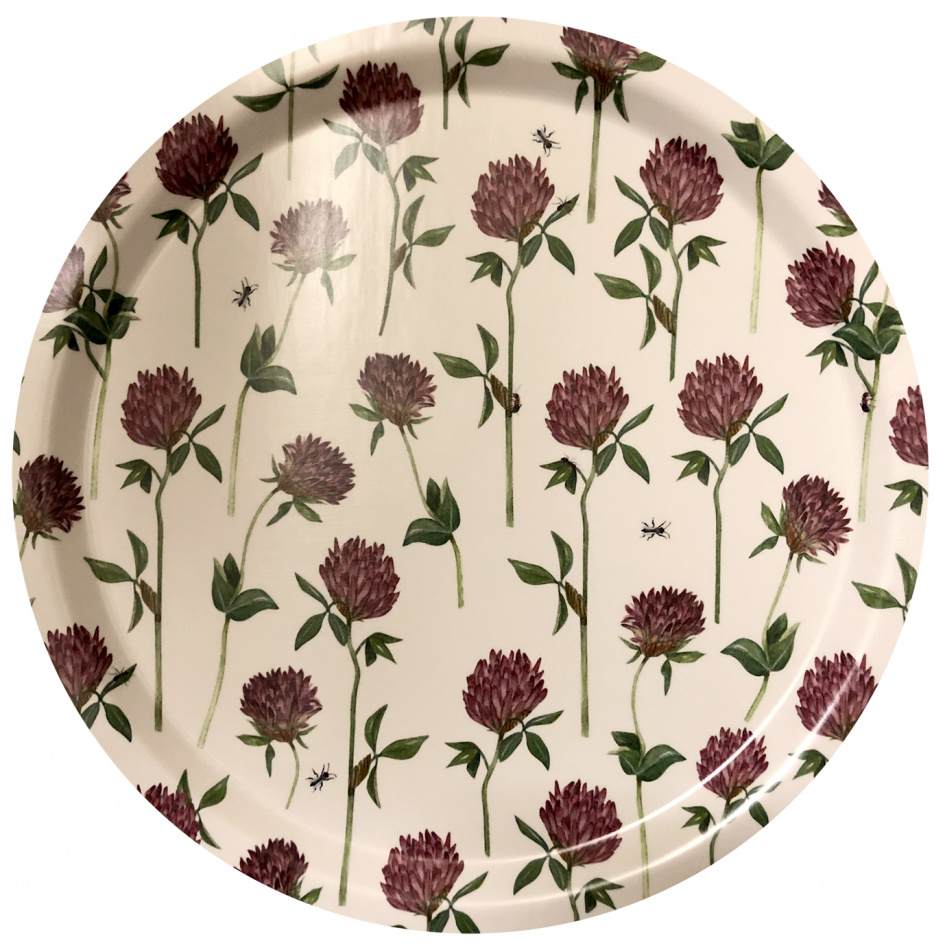 Bricka, Rödklöver 31 cm