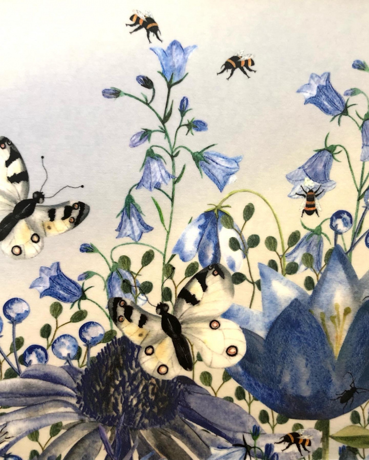 Bricka Blue, 20x27 cm