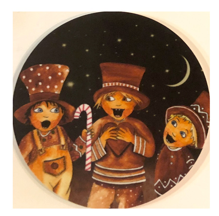 Glasunderlägg, Pepparkakeland