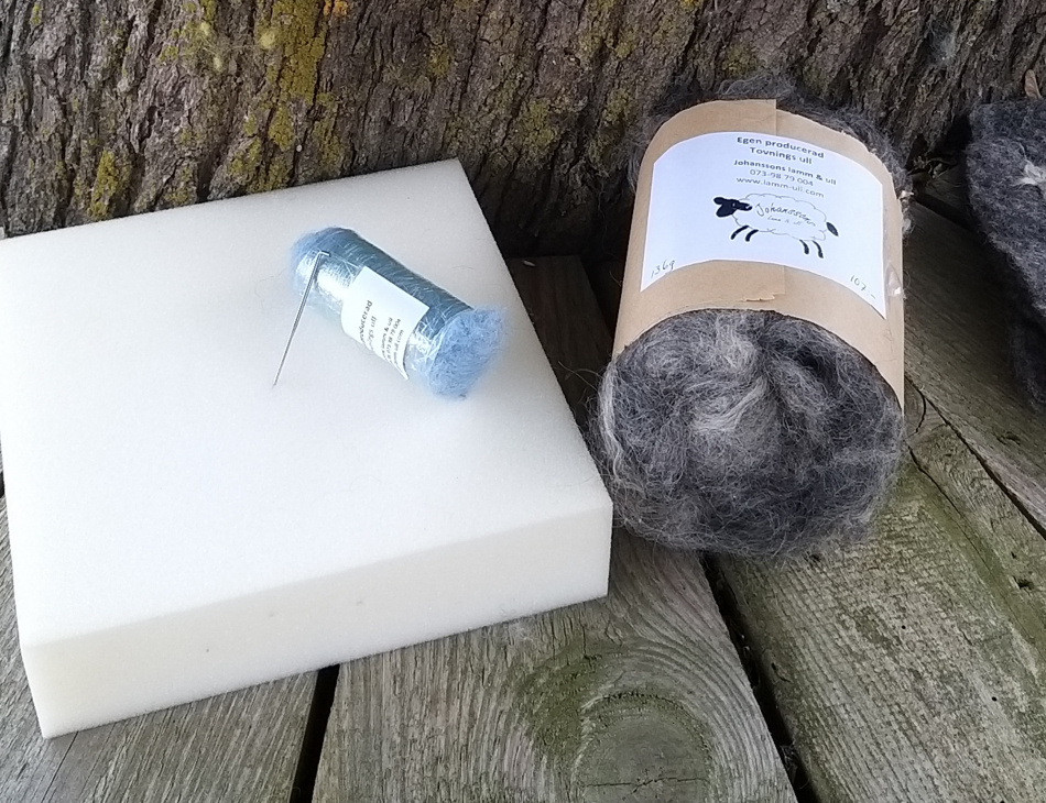 Diy kit grytlapp blå