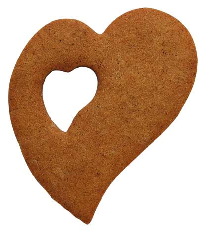 Dubbelt hjärta snett