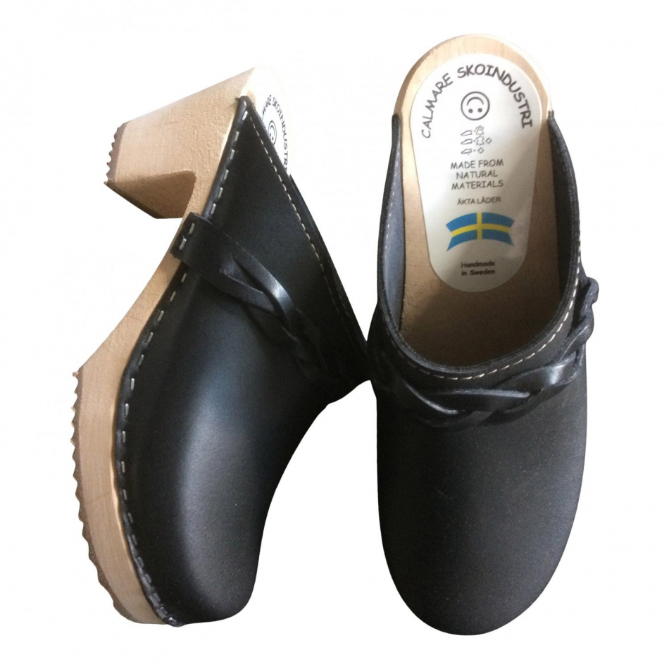 Träskor Christina high svart