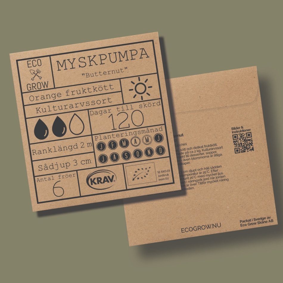 Myskpumpa - Butternut Ekologiska Fröer Online