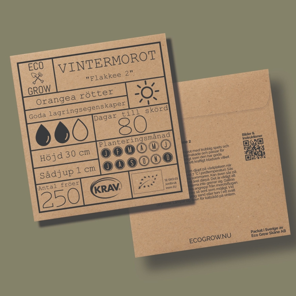 Vintermorot - Flakkee 2 Ekologiska Fröer Online