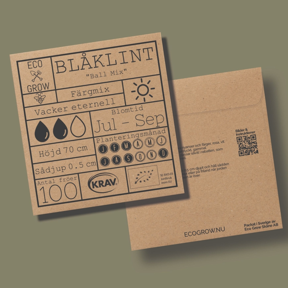 Blåklint - Ball Mix Ekologiska Fröer Online