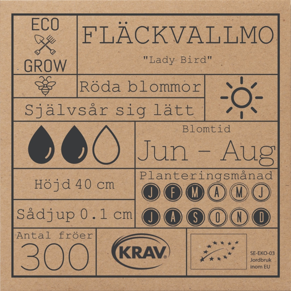 Fläckvallmo - Lady Bird