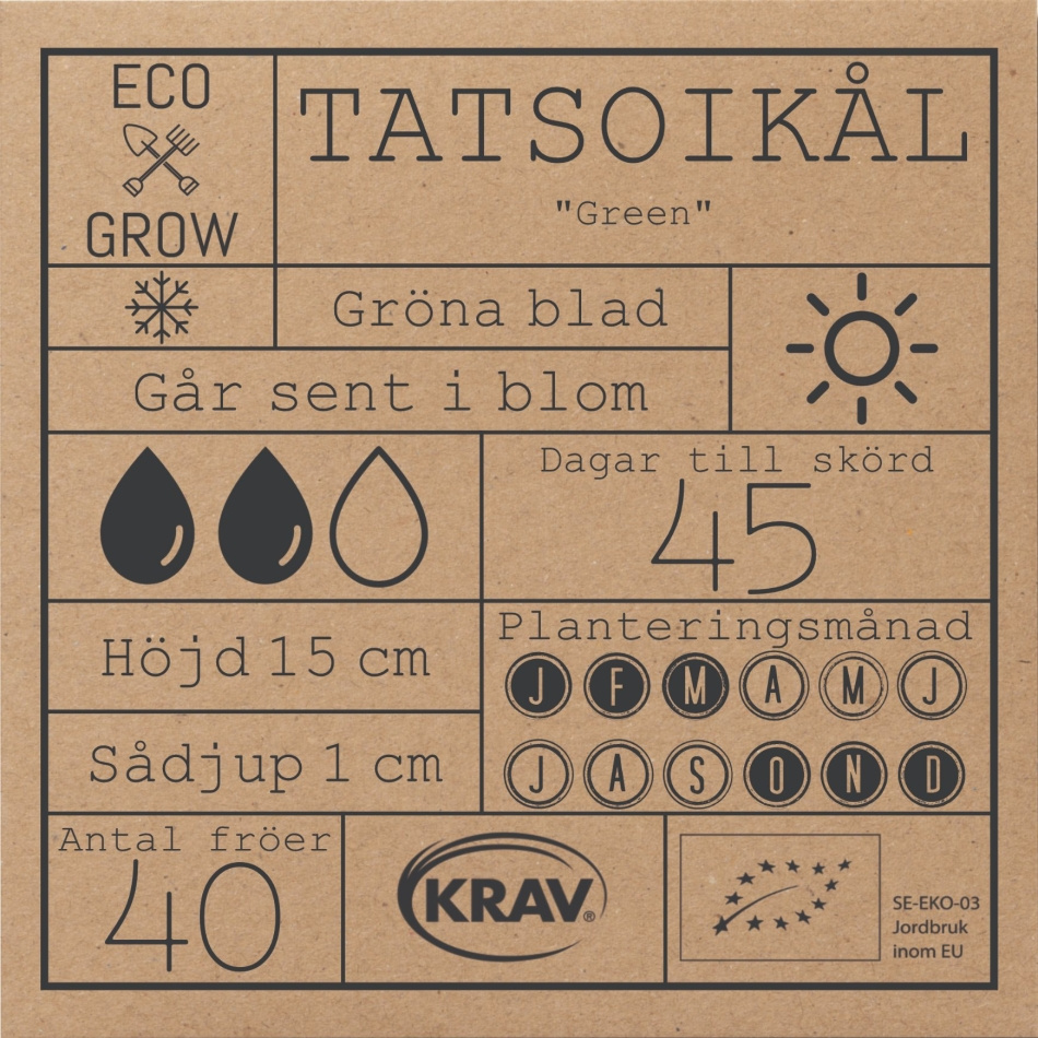 Tatsoikål - Green