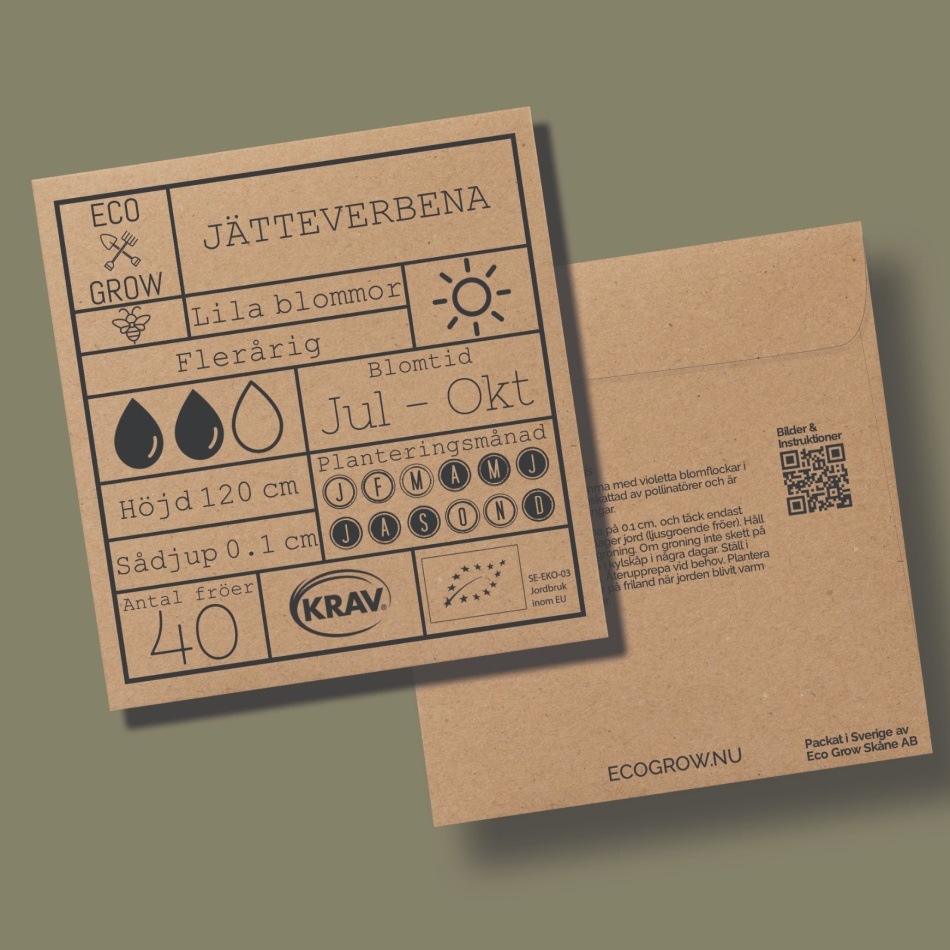 Jätteverbena Ekologiska Fröer Online