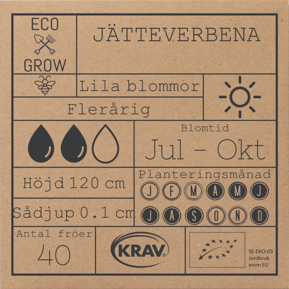 Jätteverbena Fröer Online - Blomma