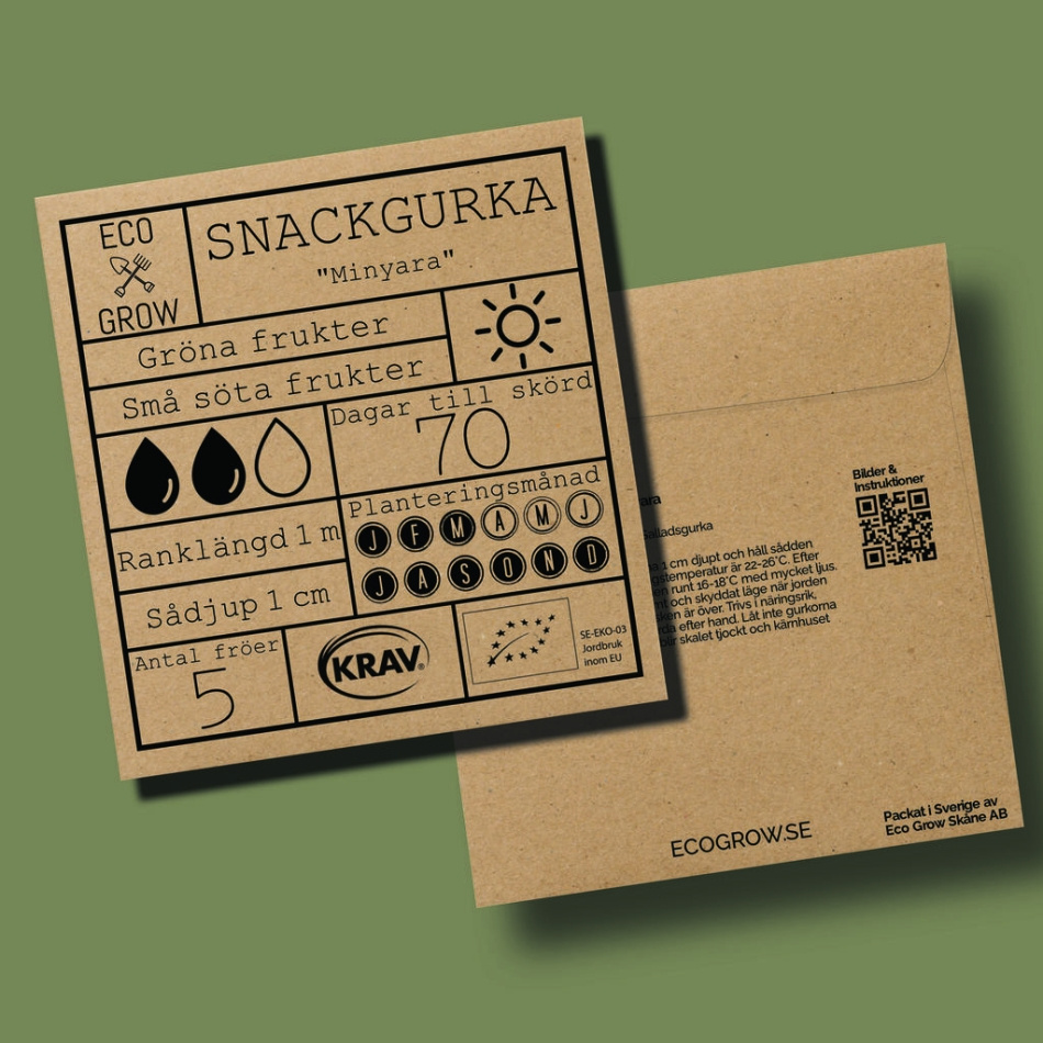 Snackgurka - Minyara Ekologiska Fröer Online