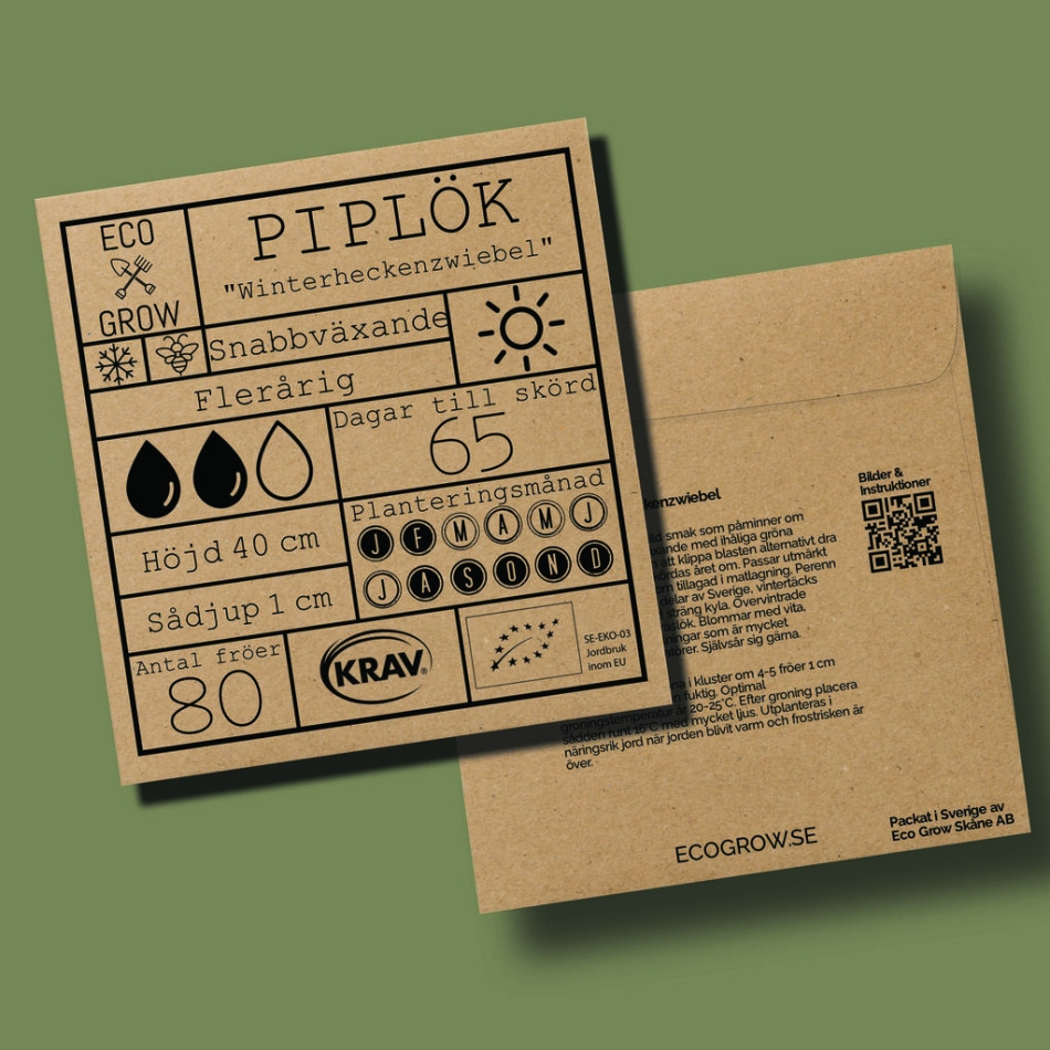 Piplök - Winterheckenzwiebel Ekologiska Fröer Online