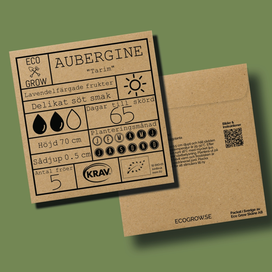 Aubergine - Tarim Ekologiska Fröer Online