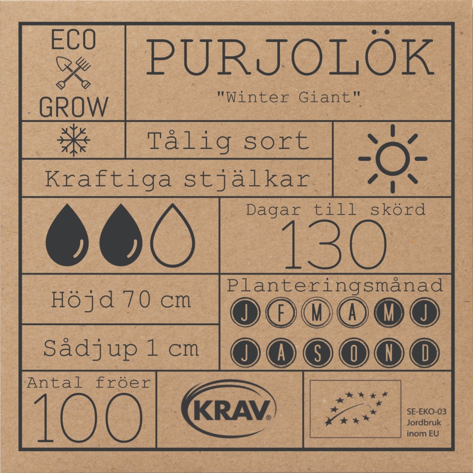 Purjolök - Winter Giant Fröer Online - Lökväxt