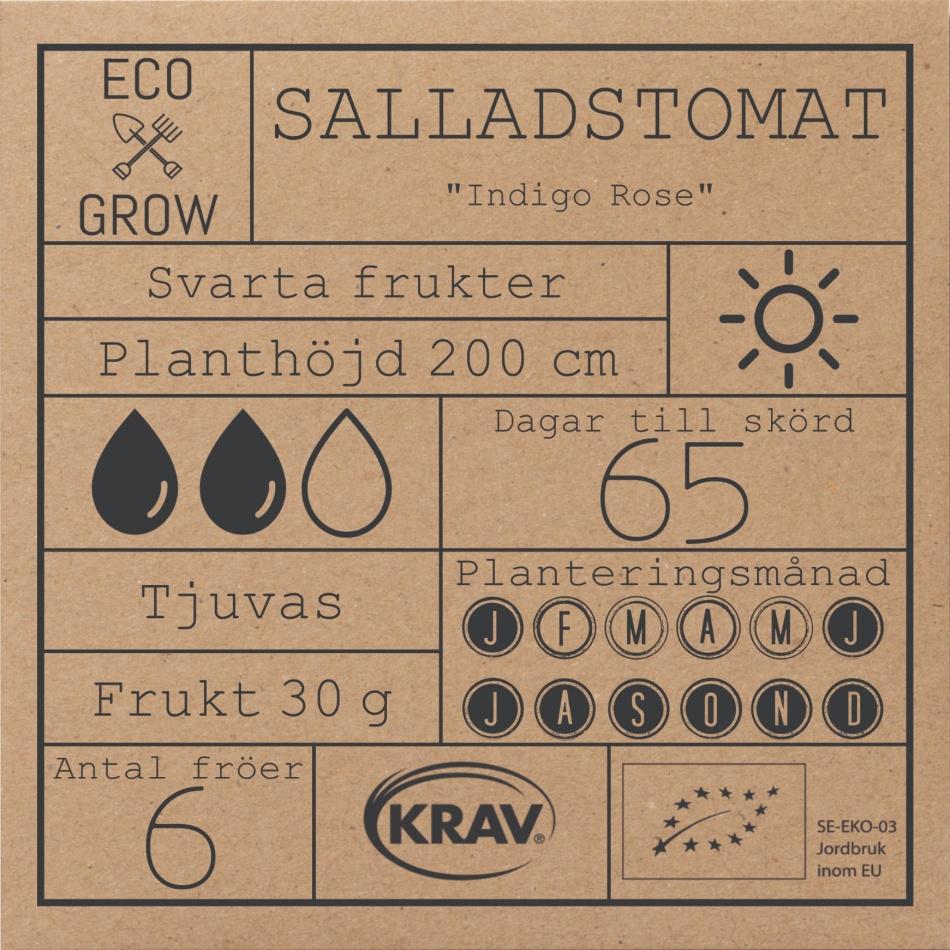 Salladstomat - Indigo Rose Fröer Online - Tomat