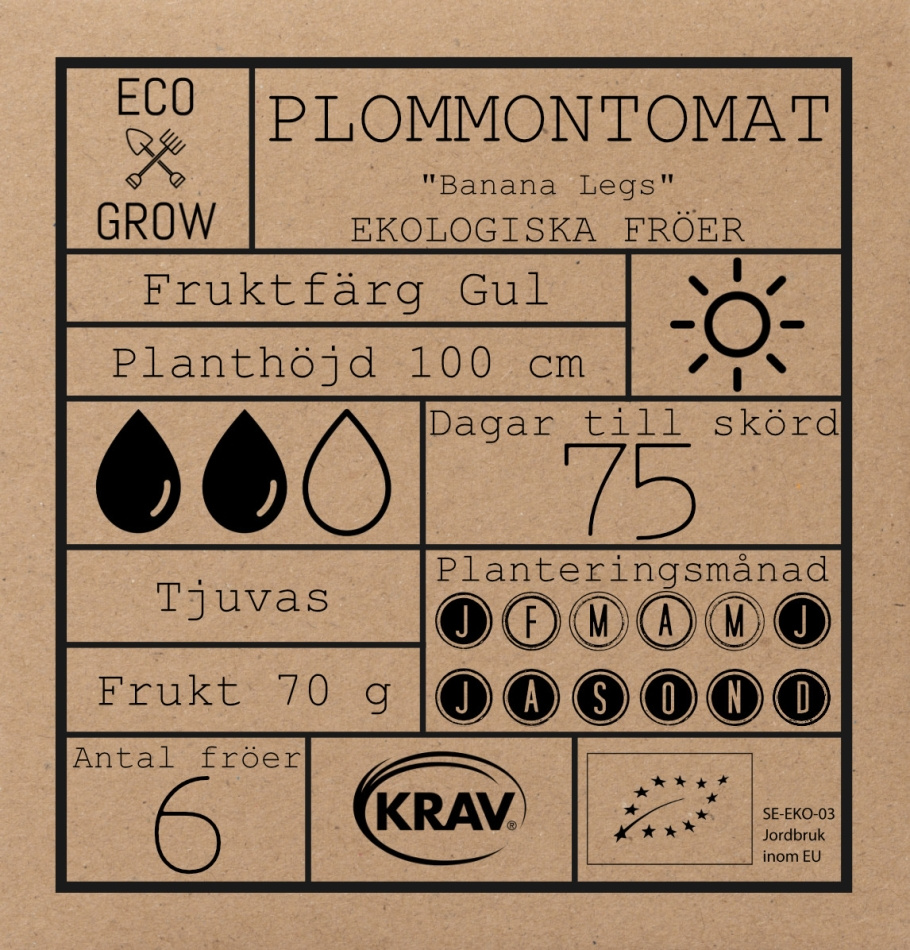 Plommontomat - Banana Legs Fröer Online - Tomat