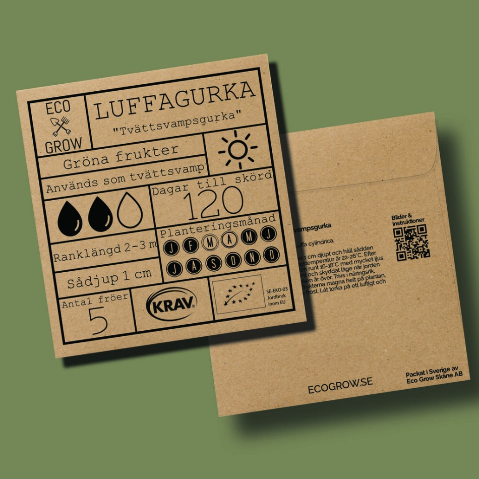 Luffagurka - Tvättsvampsgurka Ekologiska Fröer Online