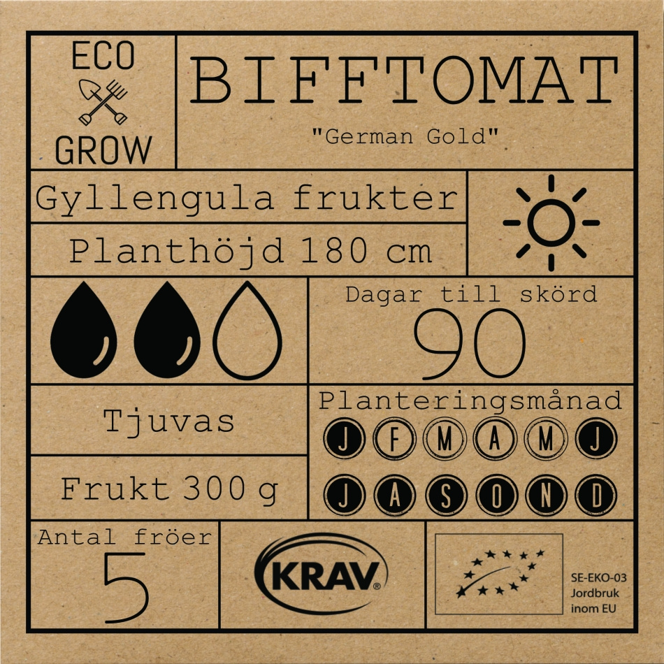 Bifftomat - German Gold Fröer Online - Tomat