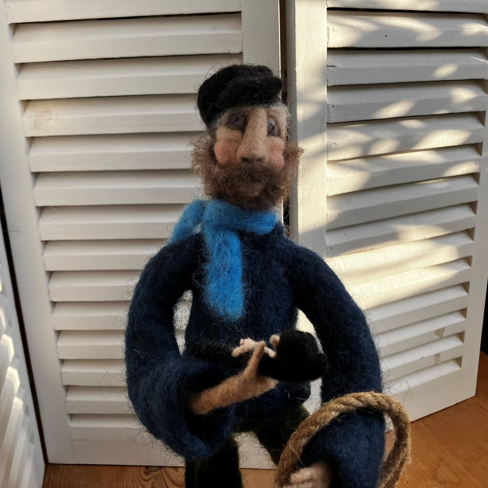 Handgjord fiskegubbe