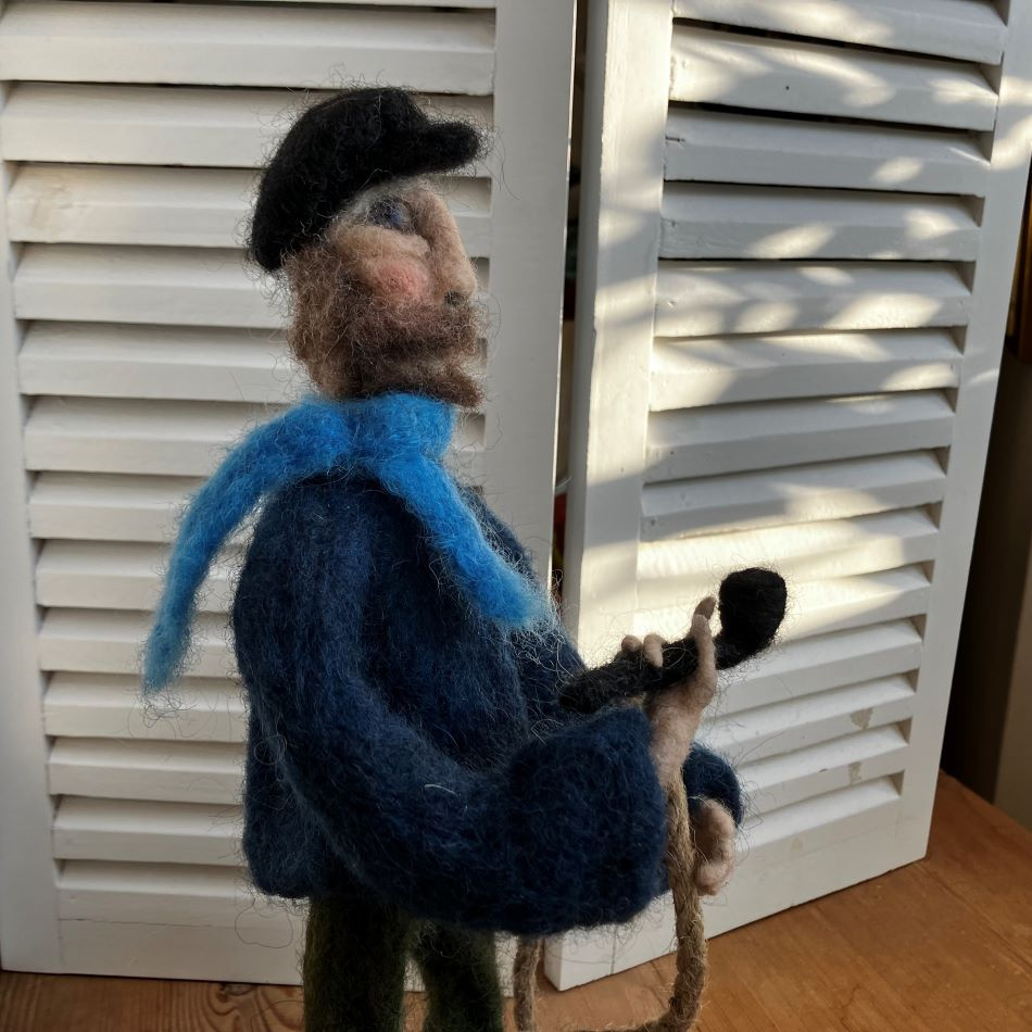 Handgjord fiskegubbe