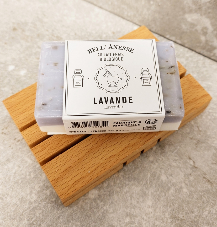 Marseille Fast Tvål med Åsnemjölk och Lavendel 125g