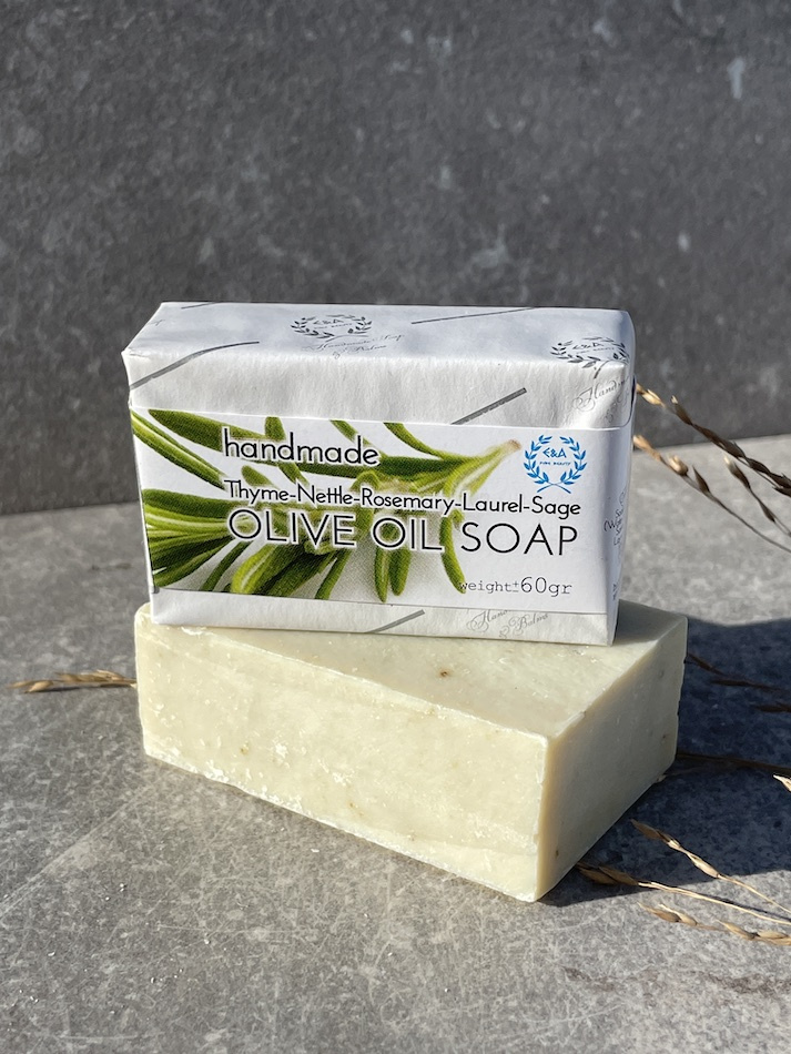 Grekisk olivtvål med bergsörter 