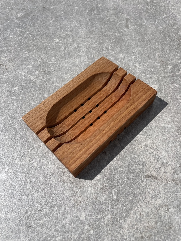 Tvålfat i bokträ rundat