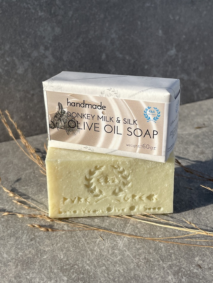 Kreta - Tvål & Presentask med 4 st Grekiska olivtvålar