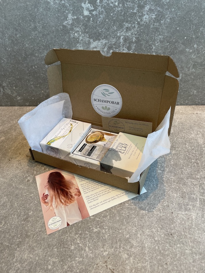 Naxos – Tvål & Presentask med 3 st Grekiska olivtvålar