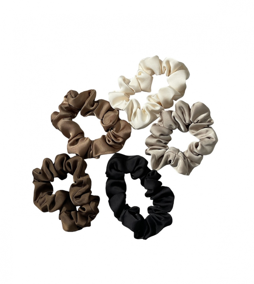Scrunchie – 5 pack hårsnodd