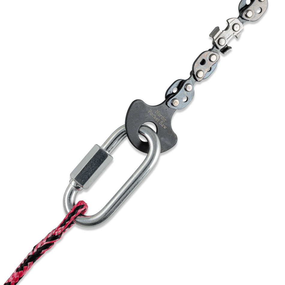 Lineworker Elcertifierad Kastsåg för Sågning av Höga Grenar - Nordic Pocket Saw