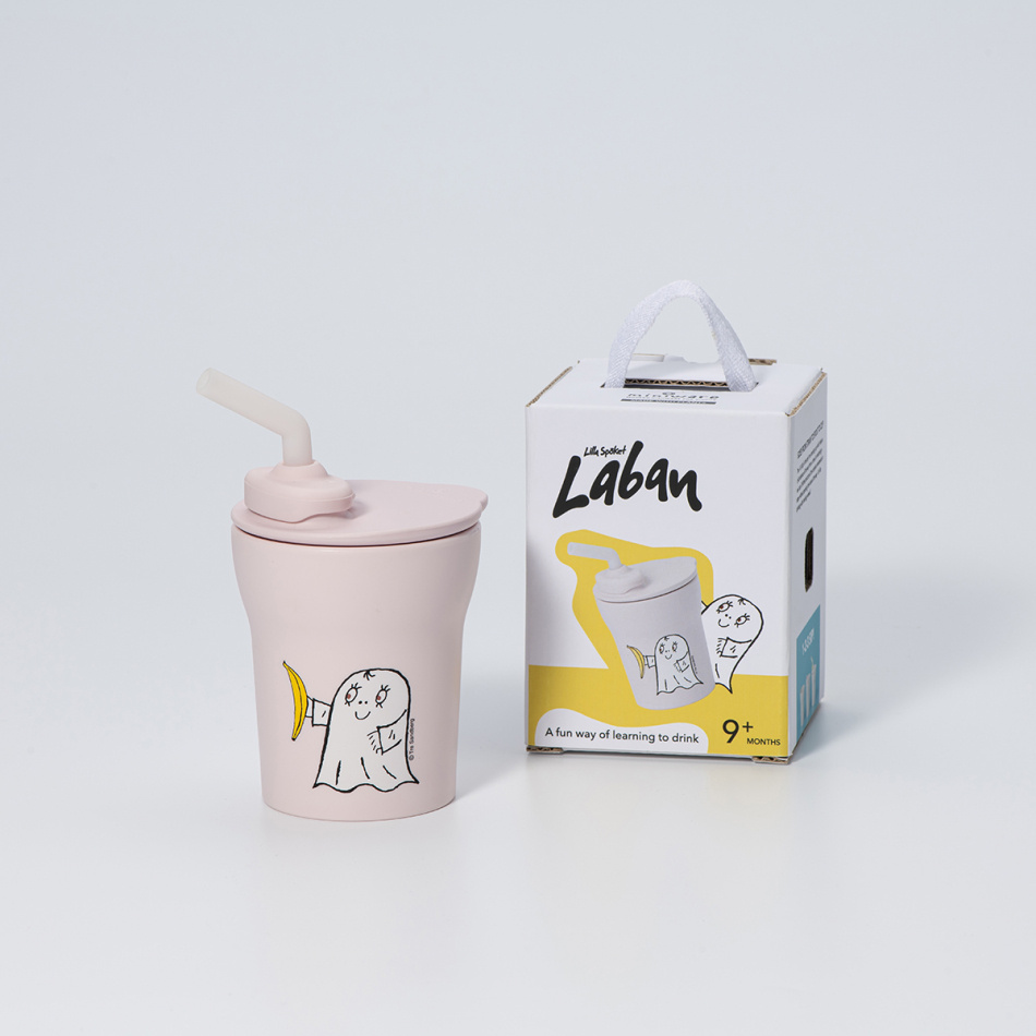 Spöket Laban 1-2-3 Sip! Barnmugg - Cotton Candy