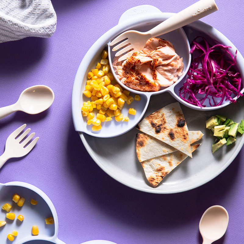 Healthy Meal Set - Grey/Lavender