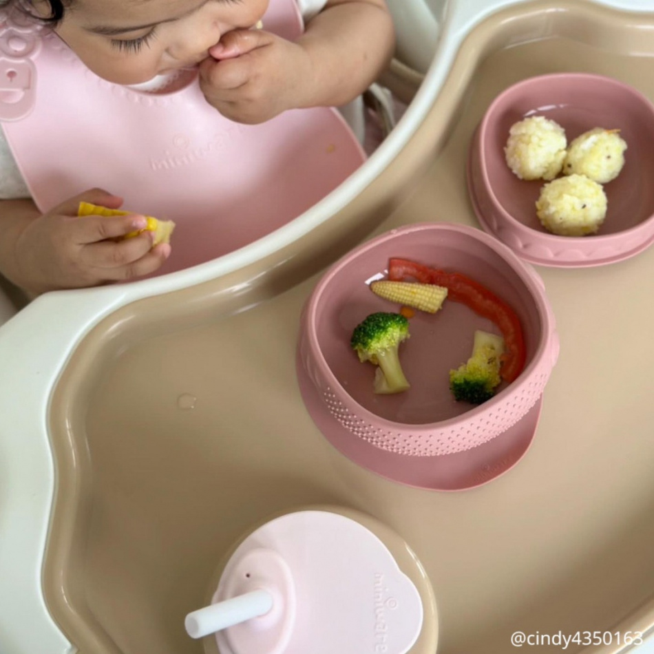 Sensory Baby Bowl - Raspberry
