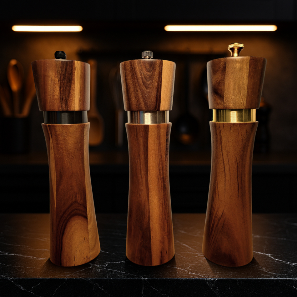 Salt- och pepparkvarn i presentförpackning